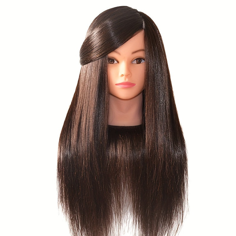 Unisex Professional Mannequin Head with 85% Human Hair for Hair Styling Practice