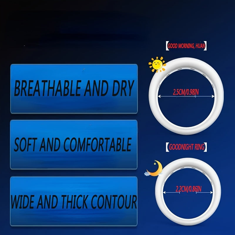 Men Soft Penis Rings 2Pcs Set, Cock Rings for Enlargement and Pleasure