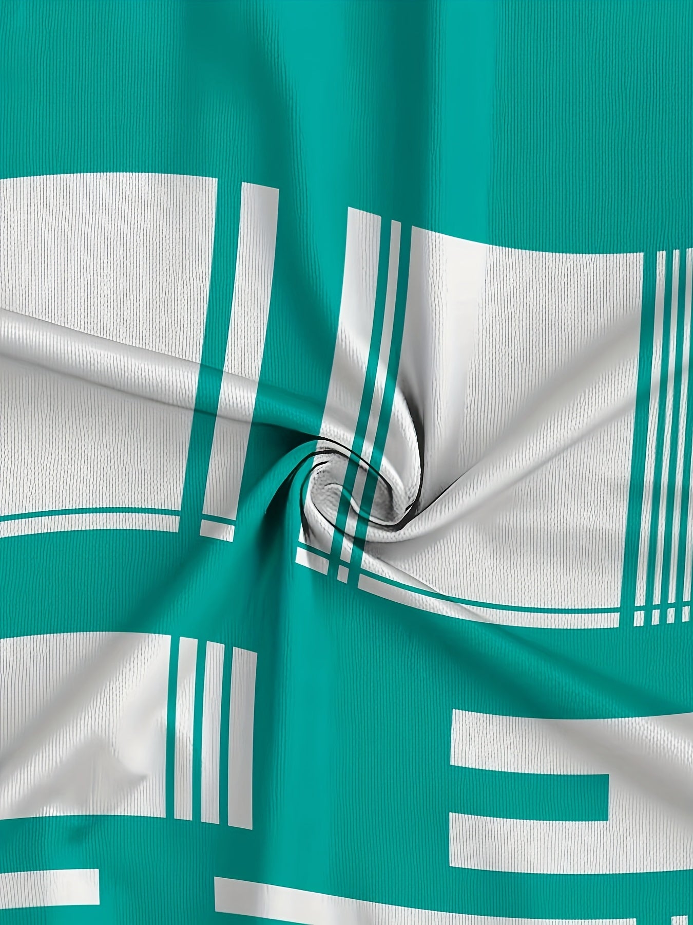 Plus Size Women’s 3D Printed Stripe Short Sleeve Top and Shorts Set Summer Casual