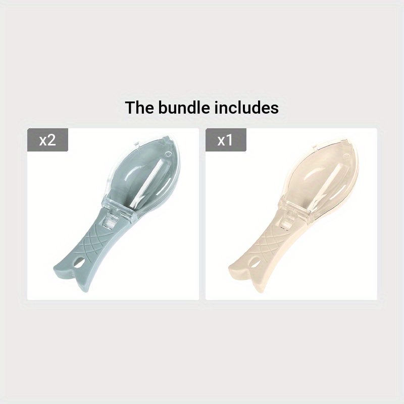 Fish Scales Brush With Lid Plastic Fish Scales Remover Scale Peeler Cleaner