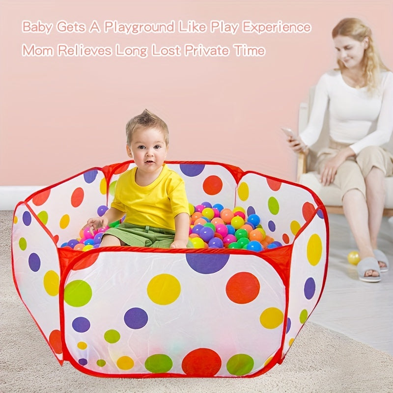 121.92cm Pop-Up Ball Pit Play Tent for Kids Indoor Outdoor Crawling Playpen with Floral Design