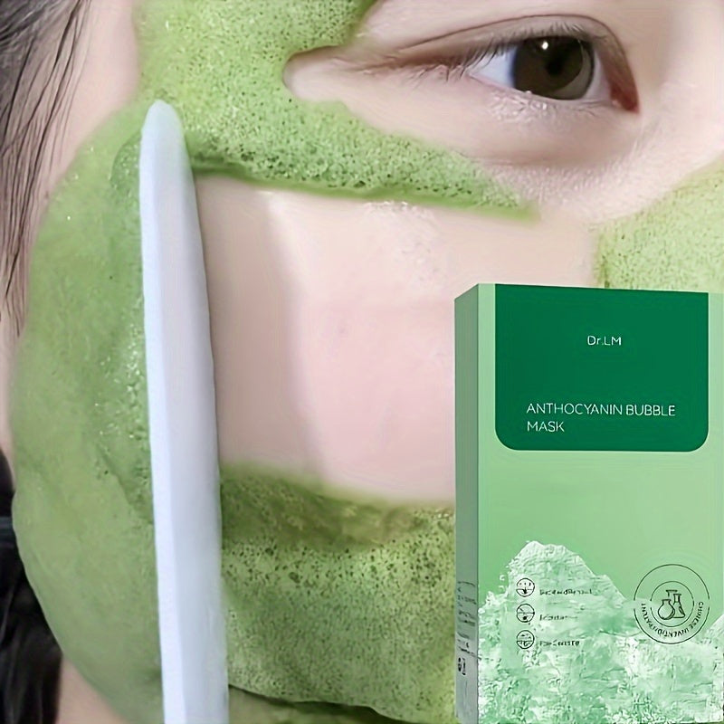 12 Pack Hypoallergenic Unscented Anthocyanin Bubble Face Masks for Normal Skin