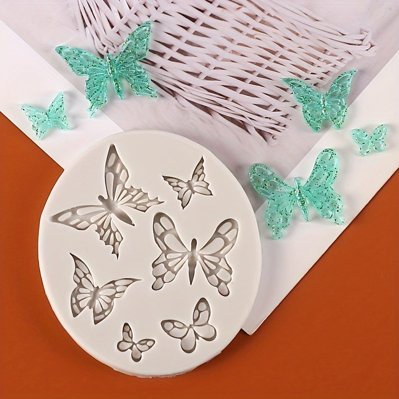 Mini Butterfly Silicone Mold for Baking Candy Chocolate Cupcake Decorating