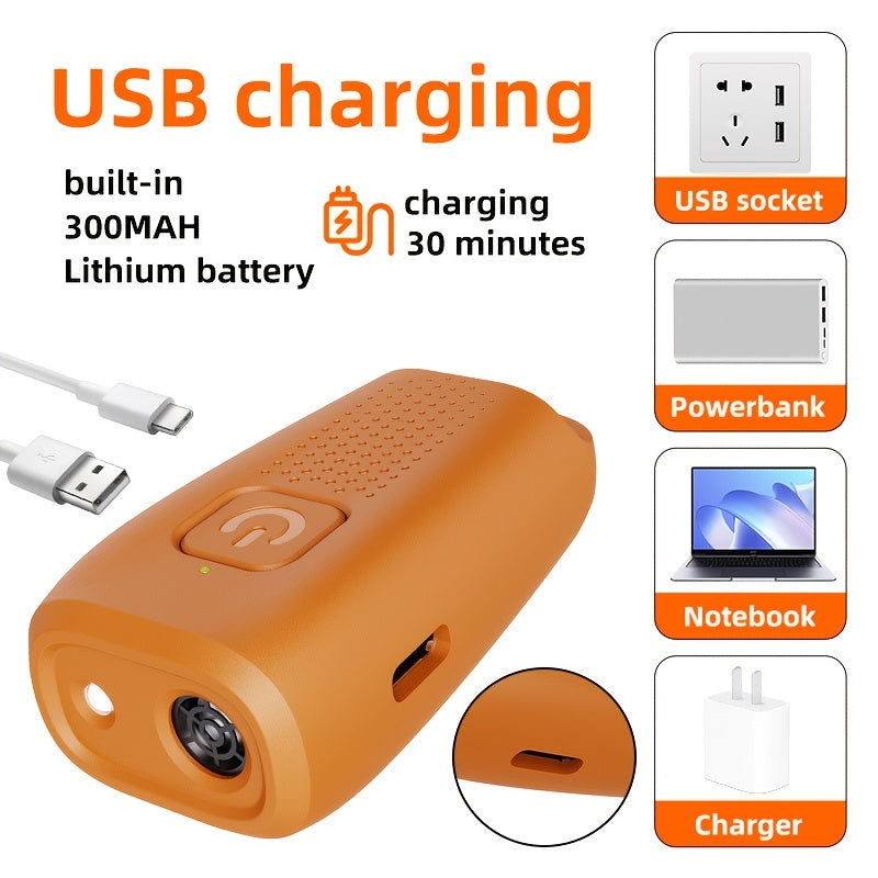 Portable USB Rechargeable Dog Repeller with Soundwave Technology and LED Light for Training and Anti-Barking