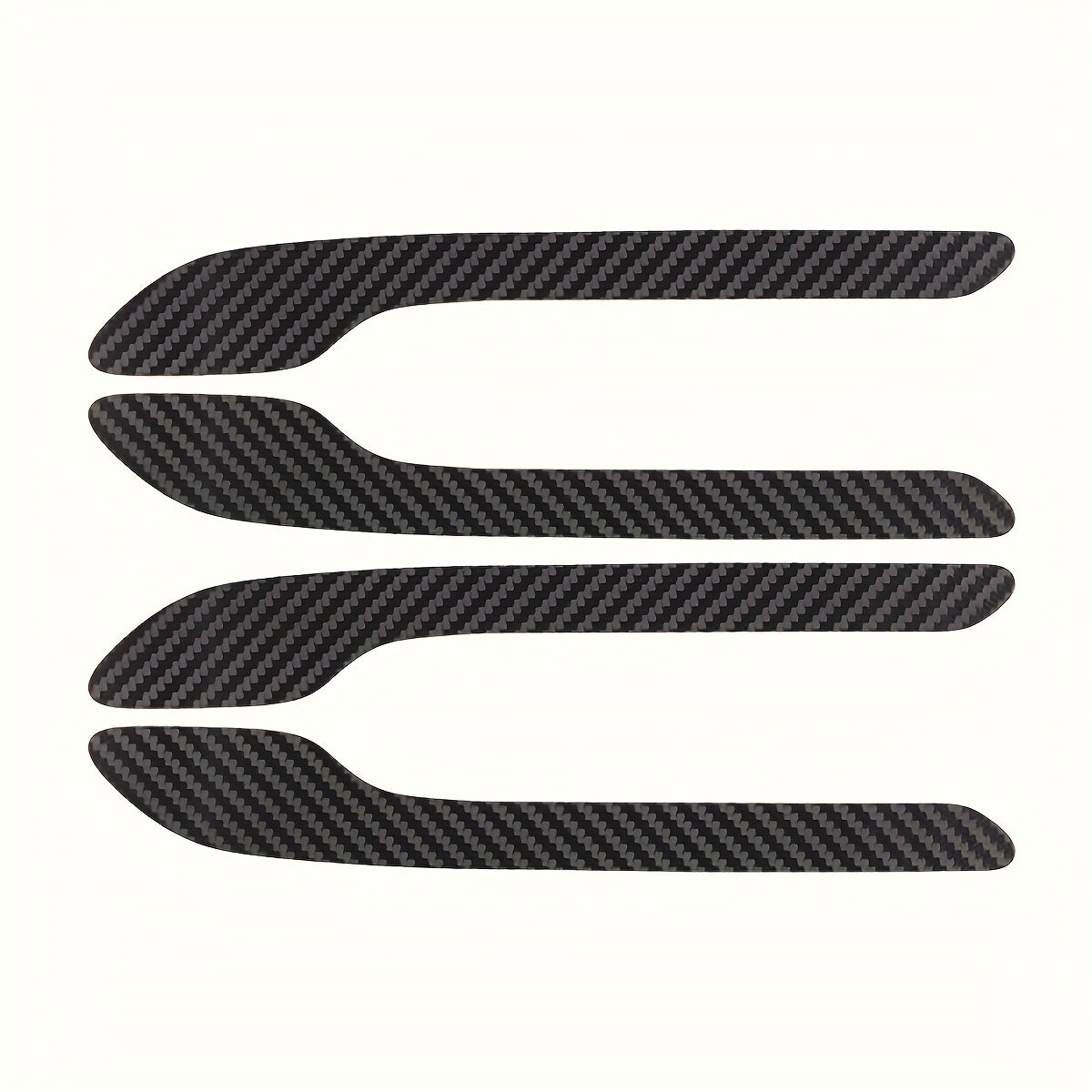4Pcs Carbon Fiber Look Door Handle Wraps for Tesla Model 3/Y Scratch-Resistant Exterior Accessories