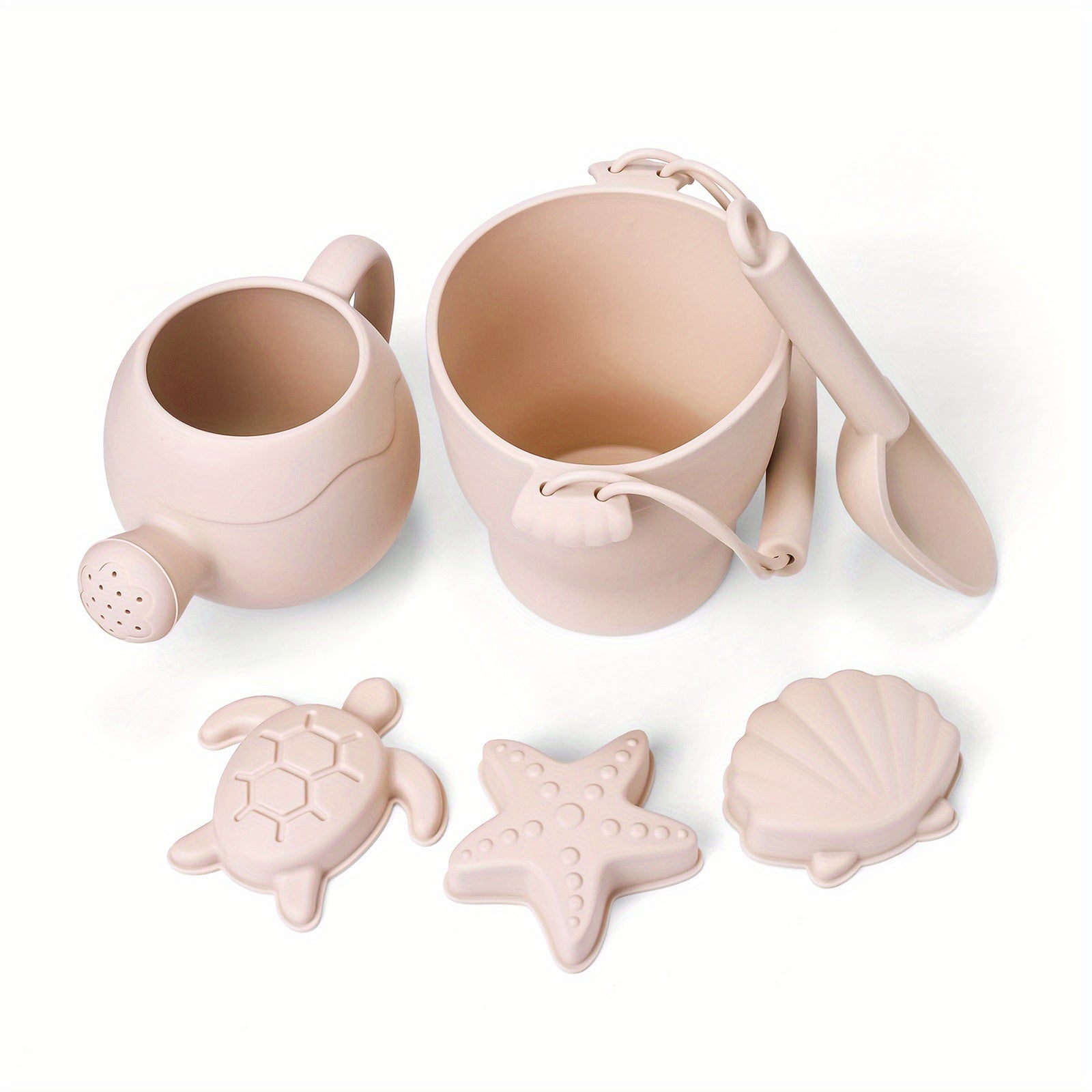 Children's Eco-Friendly Beach Toys Set Sand Bucket Shovel Spray Bottle Outdoor Summer Play