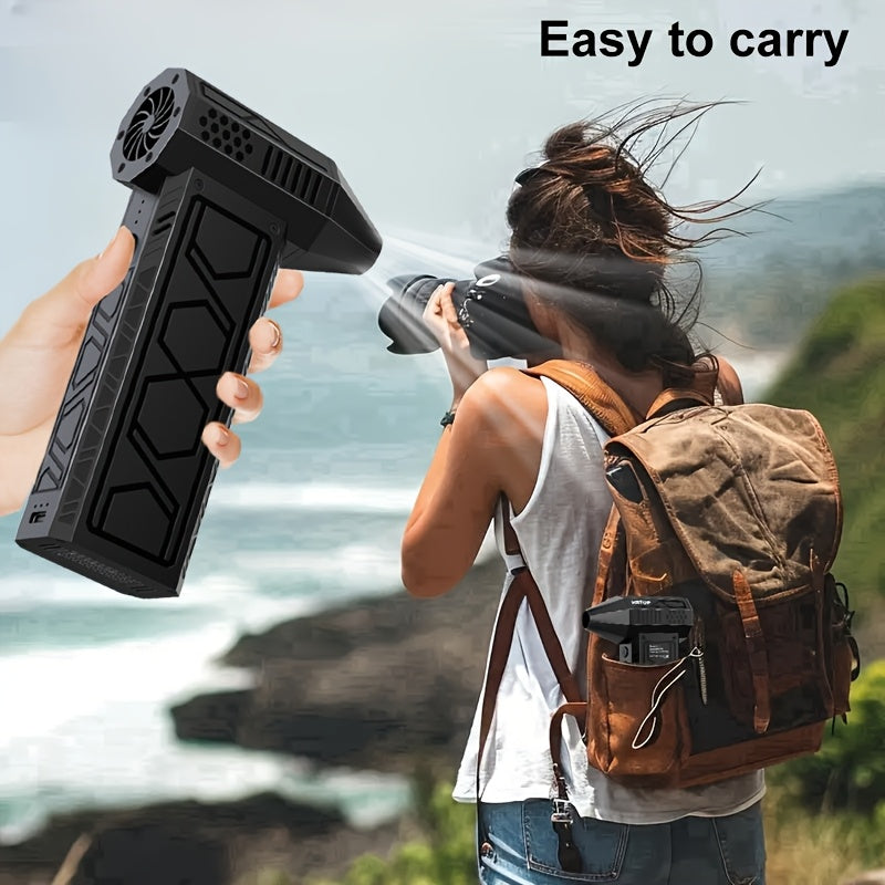 Mini soplador de aire inalámbrico de 13000 RPM, recargable por USB, portátil para limpieza de polvo