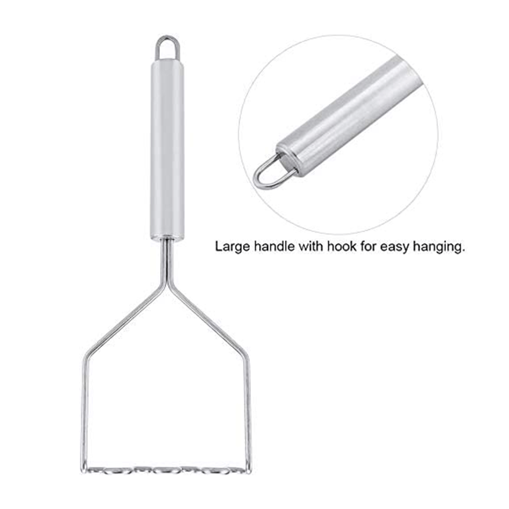 Stainless Steel Potato Masher Kitchen Utensil Durable Hand Tool