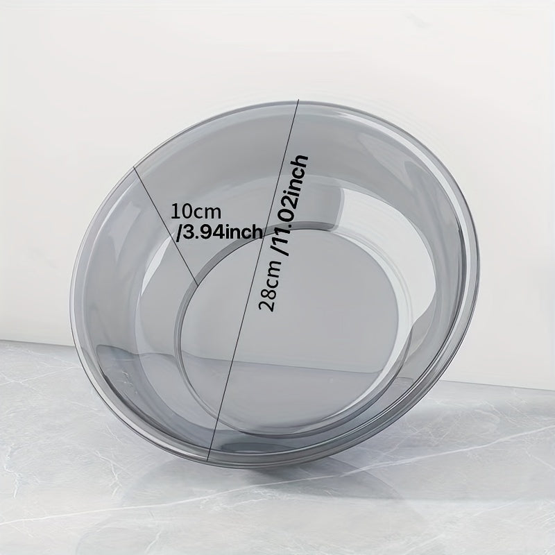 Clear Plastic Wash Basin Large Bathroom Utility Electricity-Free