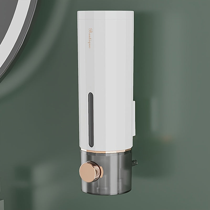 Wall-Mounted Plastic Soap Dispenser for Bathroom Hand Sanitizer and Shampoo