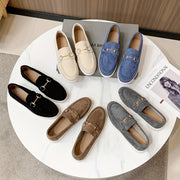Women's Casual Loafers Flat Mary Jane Shoes Buckle Closure All-Season