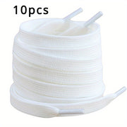 10 Pcs Polyester Shoelaces 119.89 Cm Double Layer Durable Sports Shoes Accessories