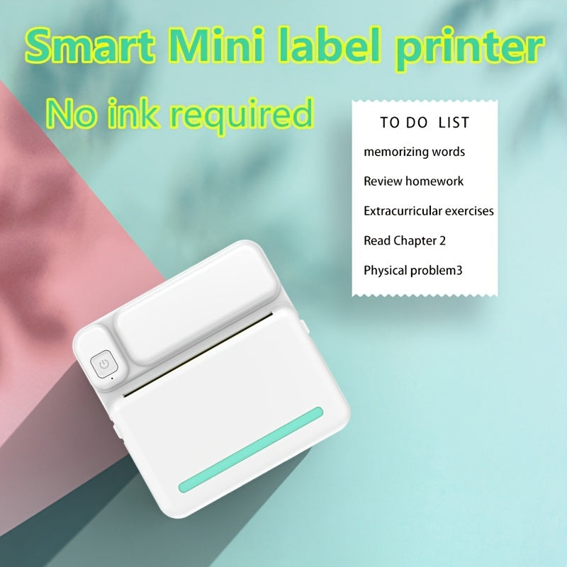 Portable Thermal Printer for Photos Notes QR Codes Labels Compact Ink-Free