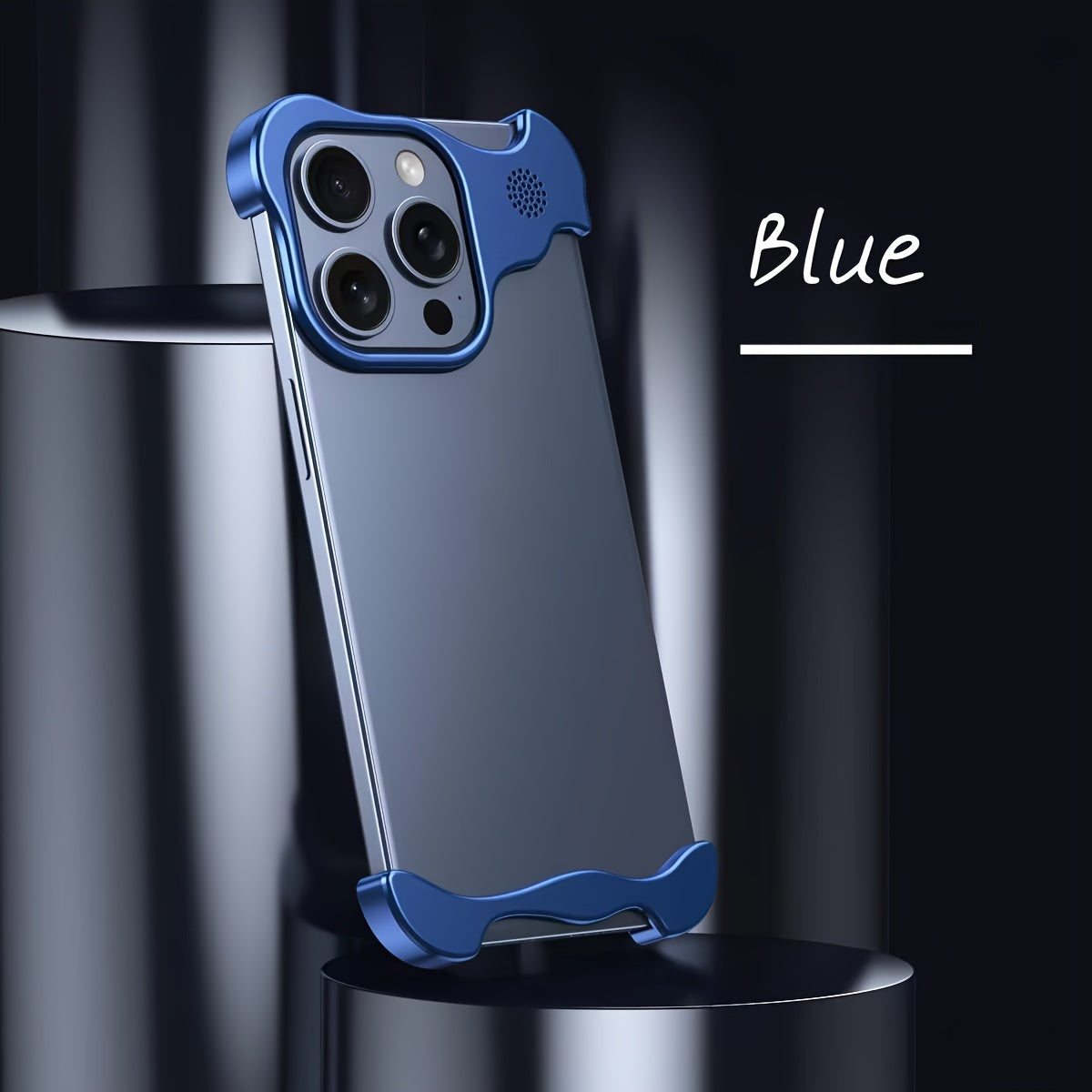 Металевый угол антивыпадной чехол для iPhone 15 Pro Max с дизайном ароматерапии и беспроводной зарядкой