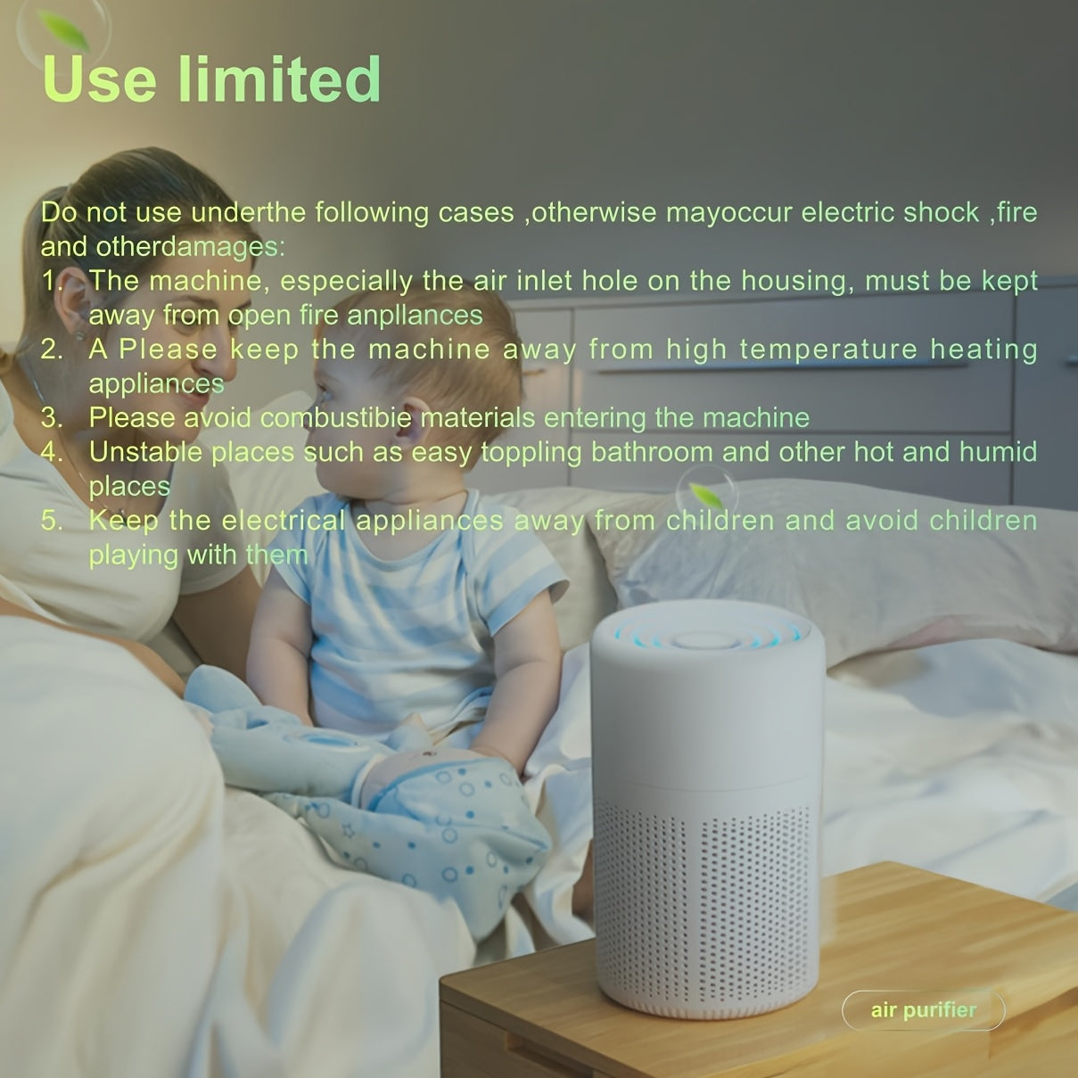 Mini Air Purifier Set H13 HEPA Filter Activated Carbon USB Car Home Office