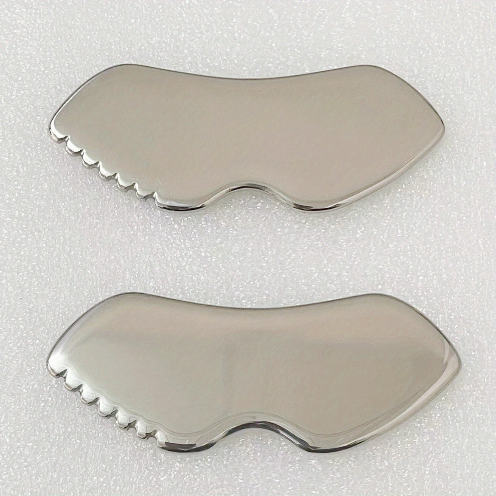 Stainless Steel Gua Sha Board with Teeth Fascia Knife Facial Massage Tool