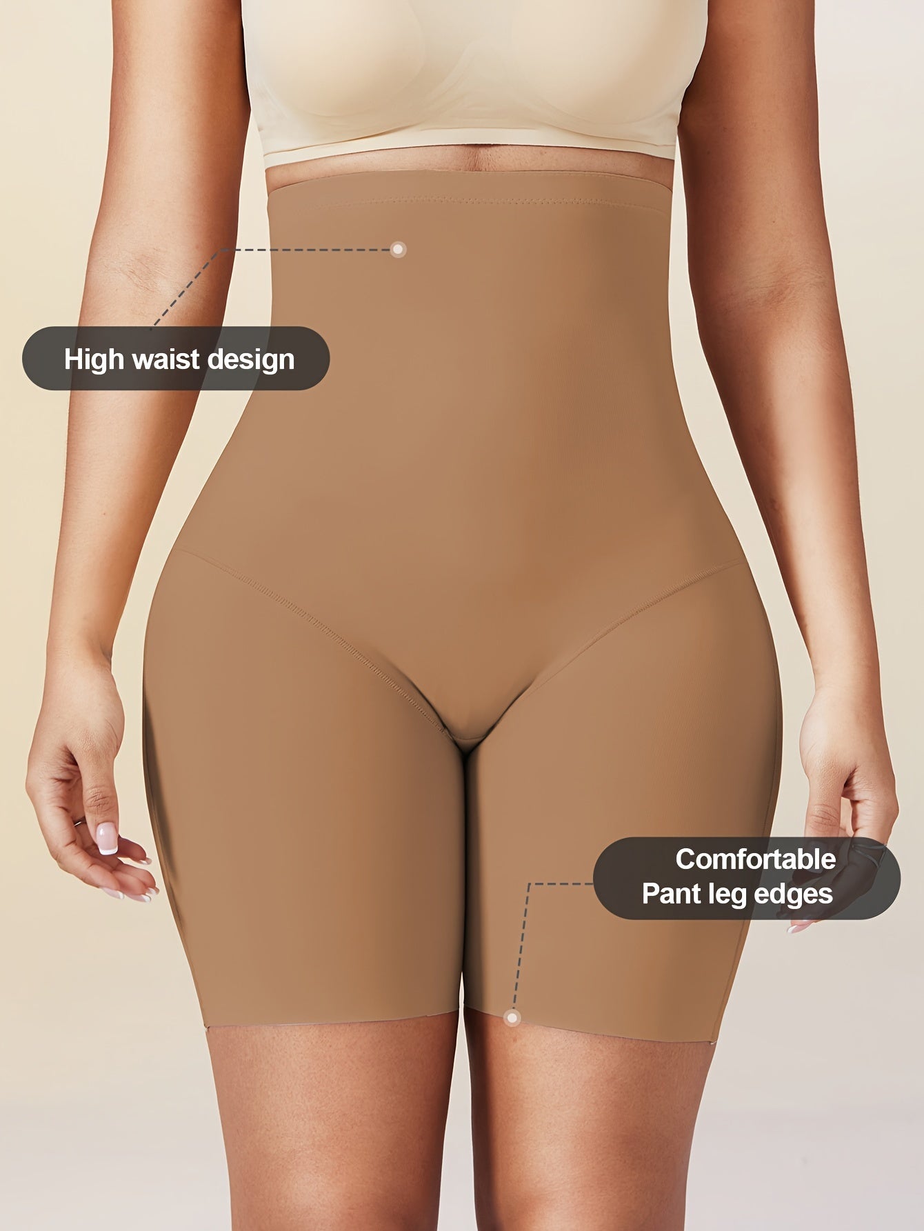 Seamless High Waist Body Shaping Shorts for Autumn and Winter with Hip Lifting and Warmth