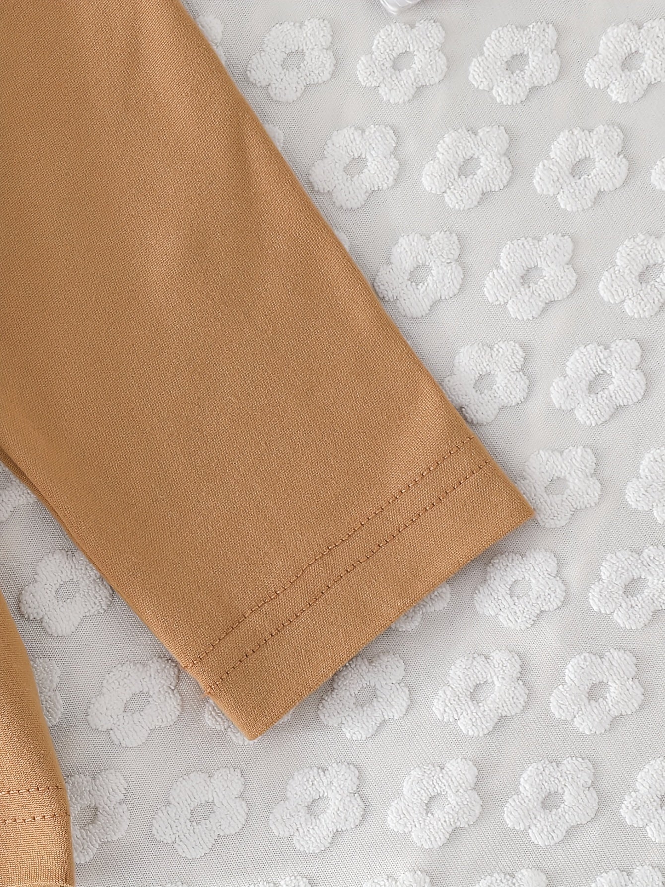 Kids Boys Three-Piece T-Shirt Set Long Sleeve Embroidered Bear Striped and Solid Colors