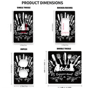 Cubierta decorativa para interruptor de pared con forma de cuchillo y tenedor, cubierta de plástico para enchufe, decoración para cocina, hogar y oficina