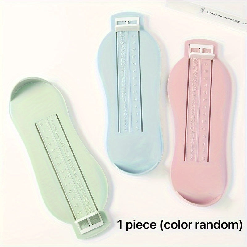 Kids Foot Measuring Device Plastic Shoe Sizer for Youngsters Green White