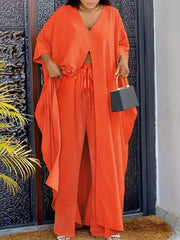 Women's Beach Cover-Up Set V-Neck Solid Polyester Elastane Machine Washable Spring Summer Fall