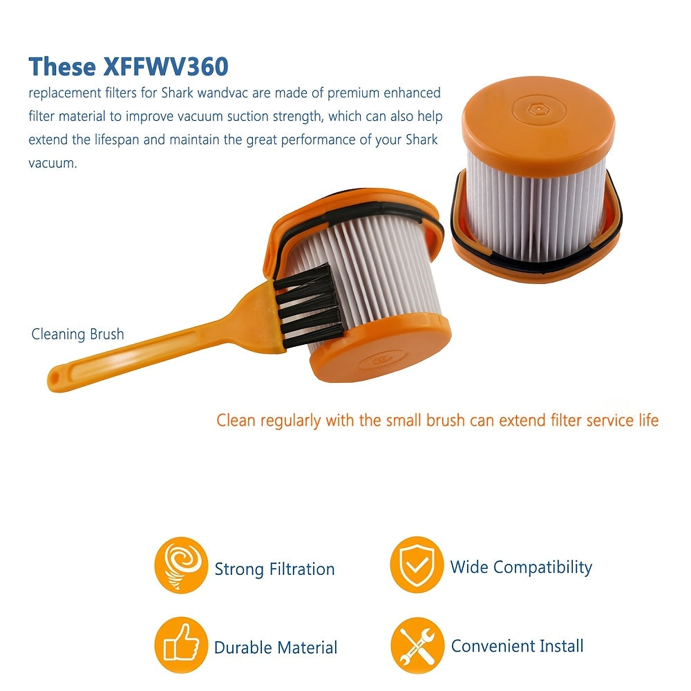 5-Pack Vacuum Filters for Wandvac Replacement Durable Plastic Paper Compatible Models