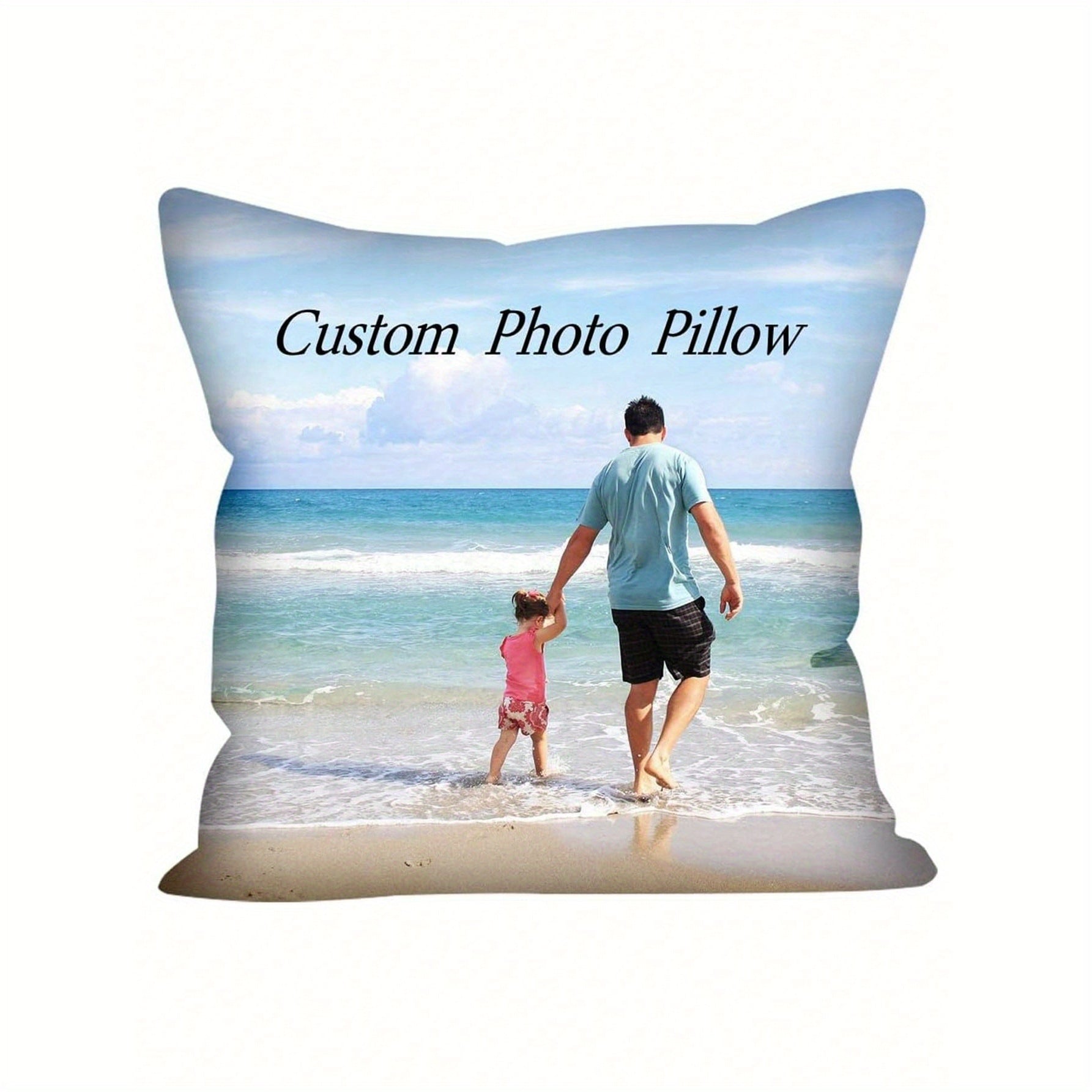 Personalized Couple's Throw Pillow Cover Soft Plush Gift for Anniversaries Valentine's Day Bedroom Decor