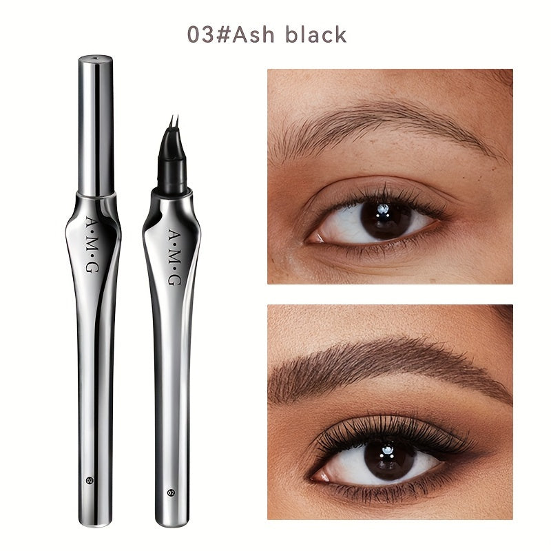 Lápiz de cejas impermeable de doble punta para cejas naturales y definidas
