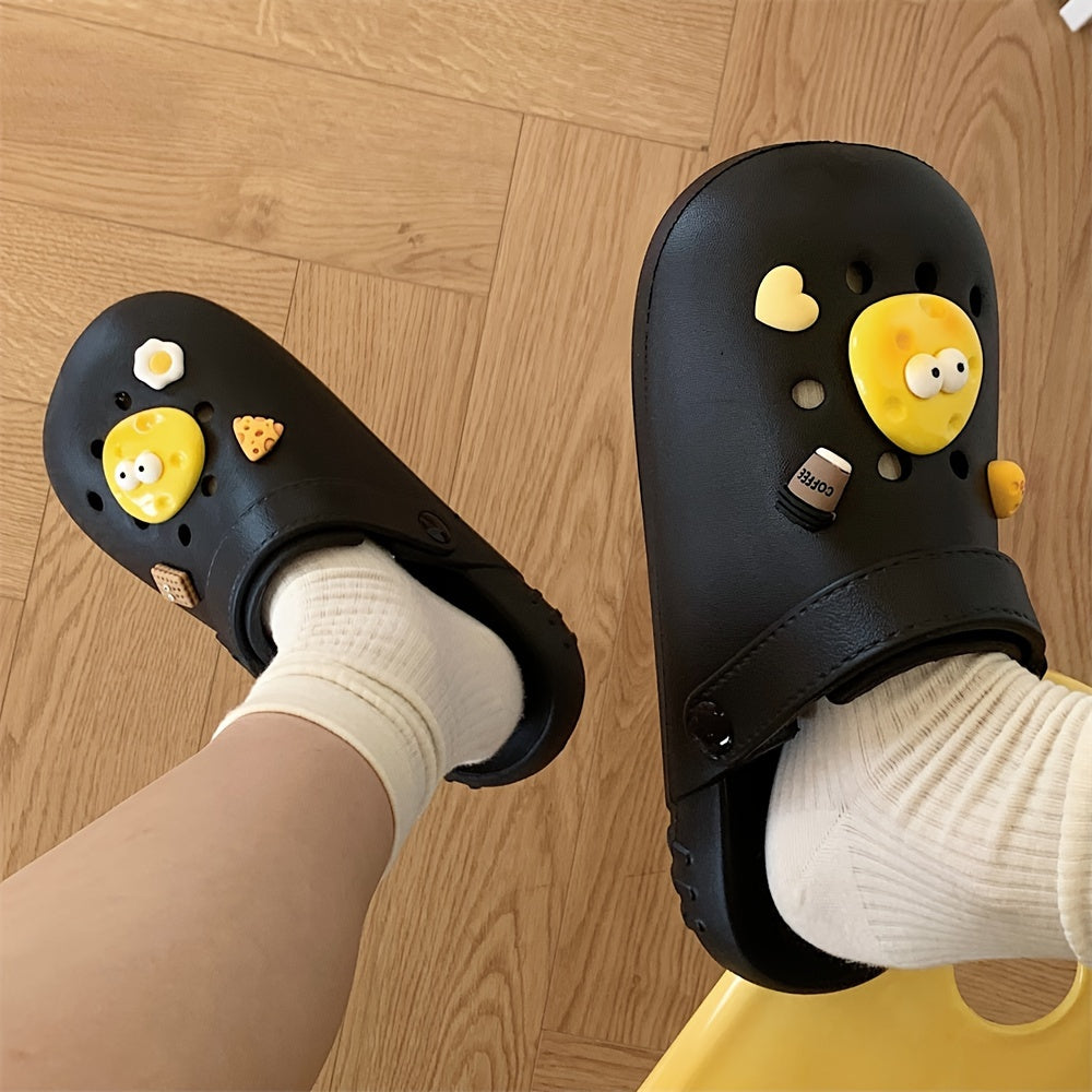 Women's Cartoon Diy Clogs Lightweight Non-slip Summer Garden Shoes