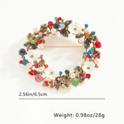 Women's Brooch with Imitation Pearls and Rhinestones for Special Occasions