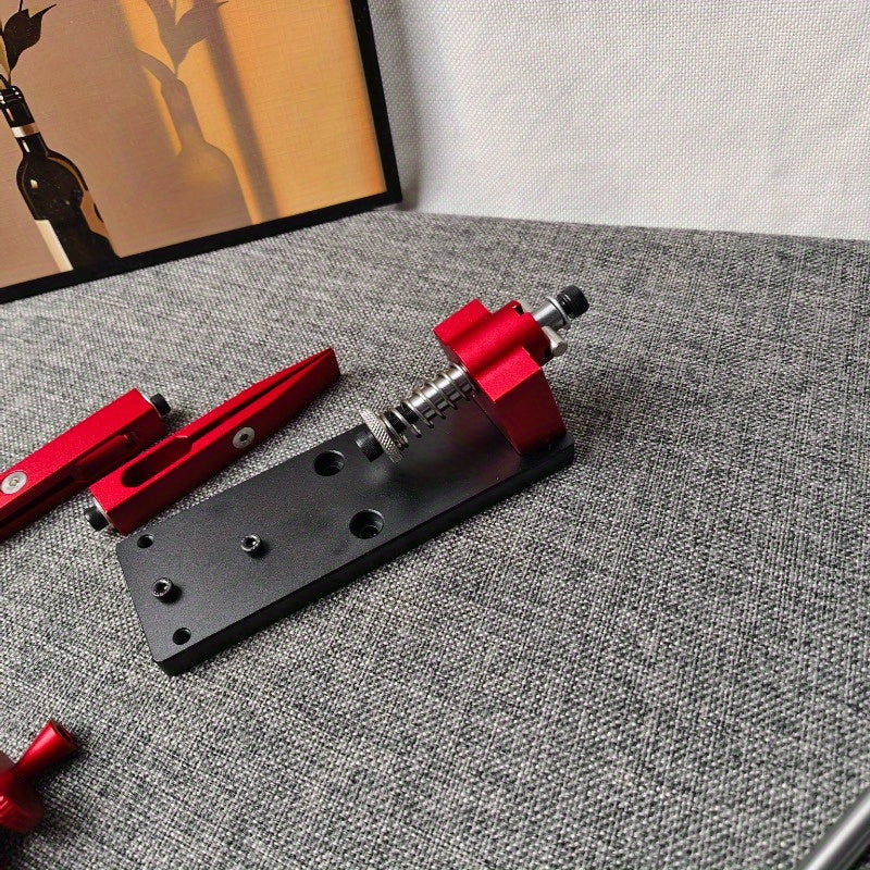 2525 Professional Fixed Angle Knife Sharpener Set with Quick Sharpening System, Adjustable Grinding Tools, Flip-Off Function for Easy Storage, Red & Black Design, Precision Grinding, Sleek