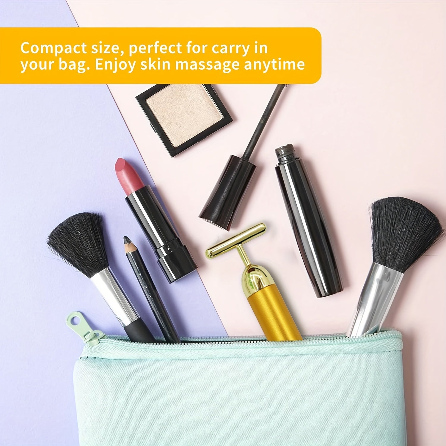 Беспроводной аппликатор и массажер для лица с эссенцией для увлажнения с эргономичным дизайном