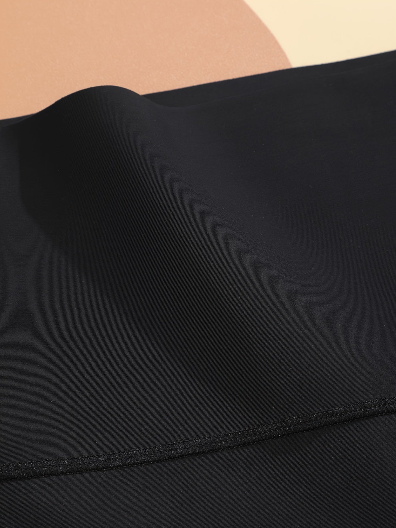 Seamless High-Waisted Bikini Panties for Women Nylon Stretch Comfort Solid