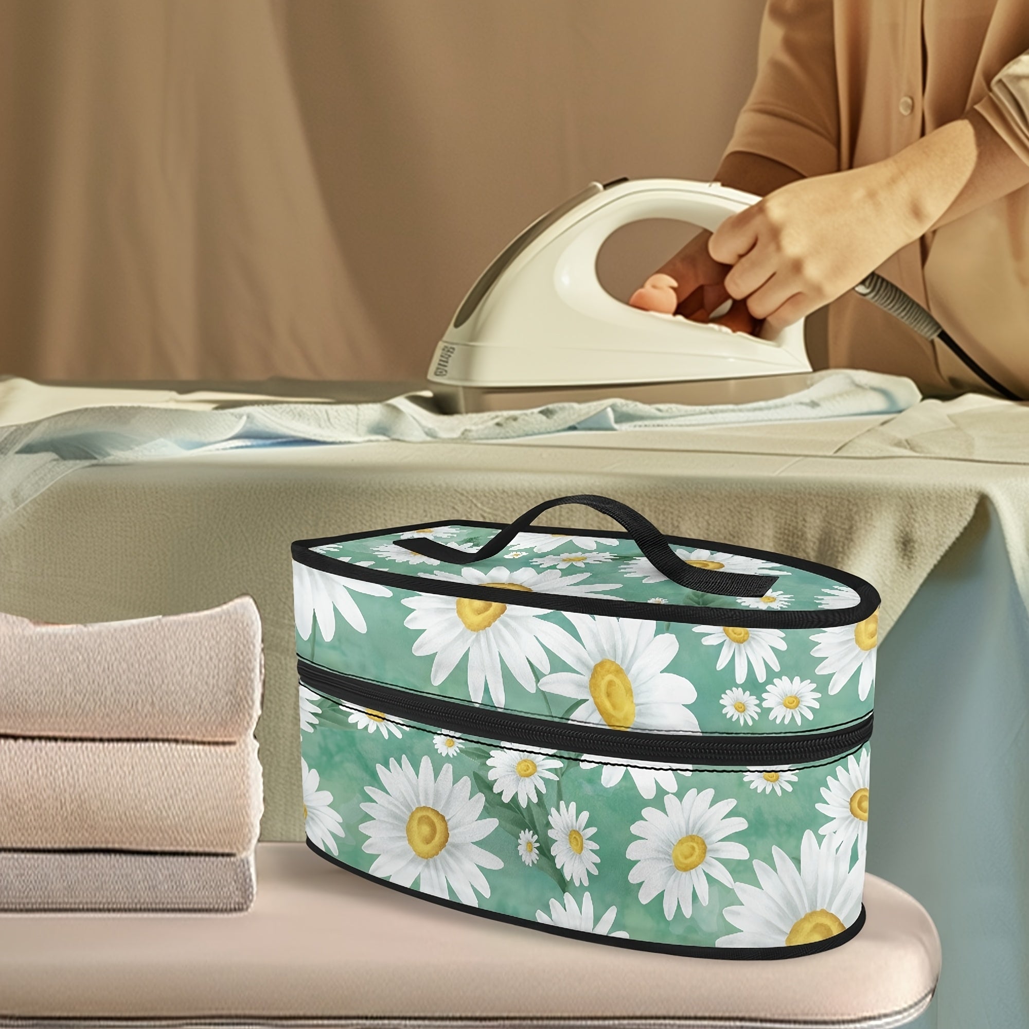 Portativ temir daftar sumkasi changyogʻsizlikka qarshi polyester sayohat saqlash bilan tutqich bilan