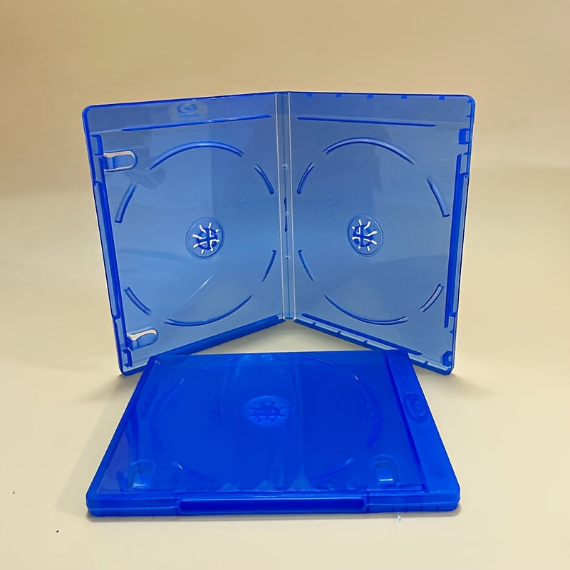 Clear Plastic CD DVD Storage Box Durable Disc Holder for Games and Movies
