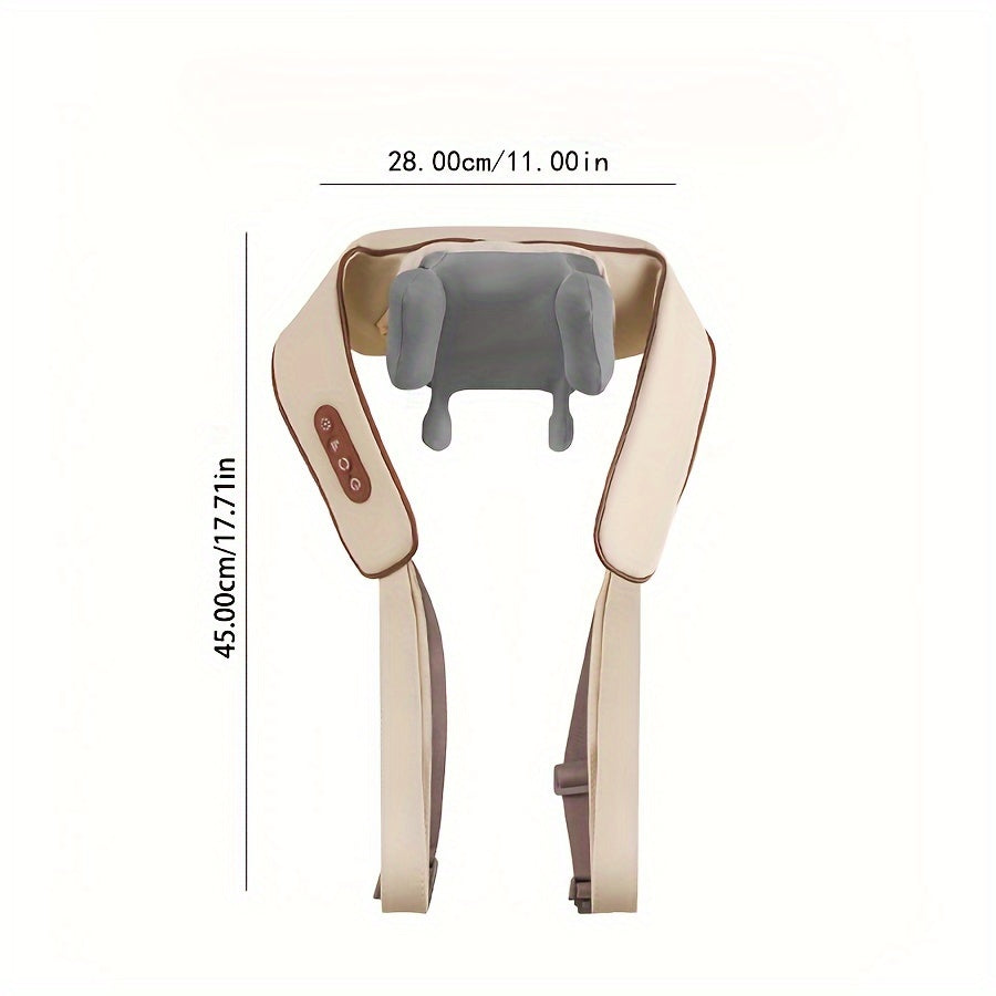 Cordless Neck and Shoulder Massager with Heating and Deep Muscle Relaxation