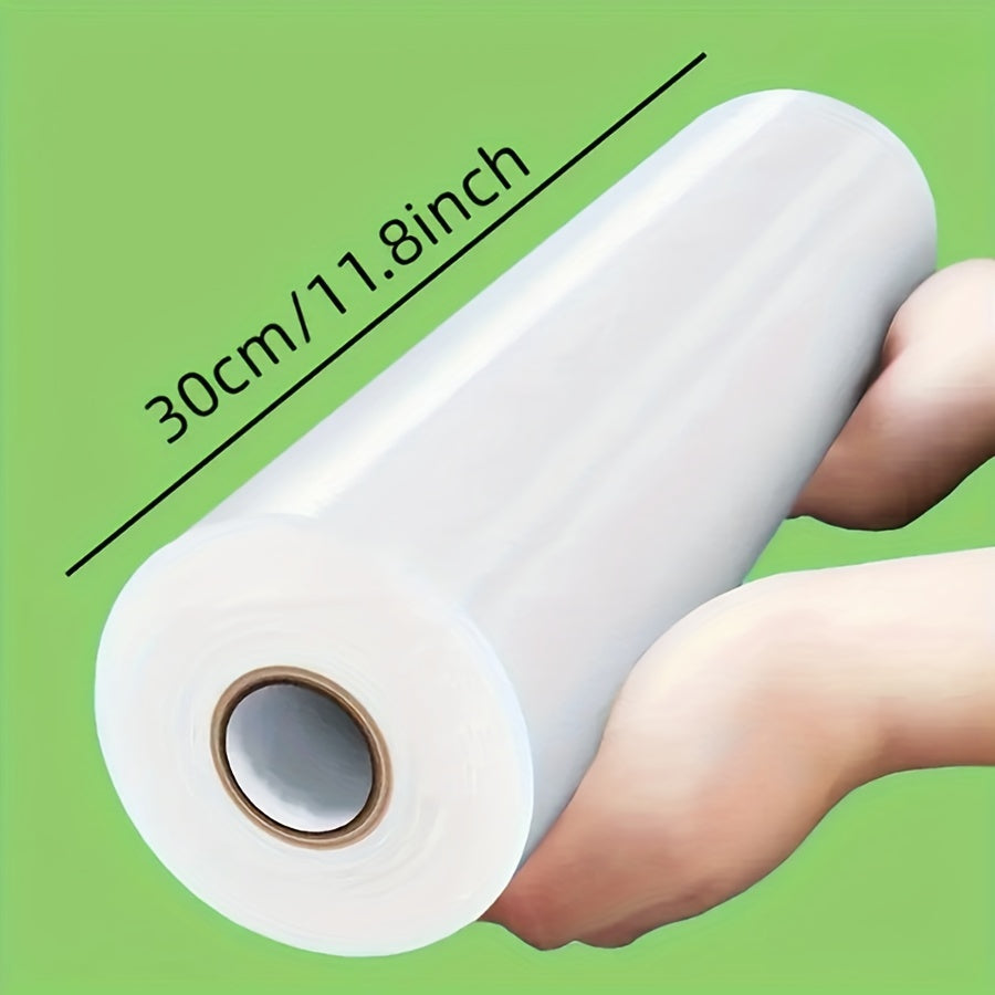 Dispensador de film transparente de 30cm de ancho, caja para envolver alimentos para preparación de comidas y sobras