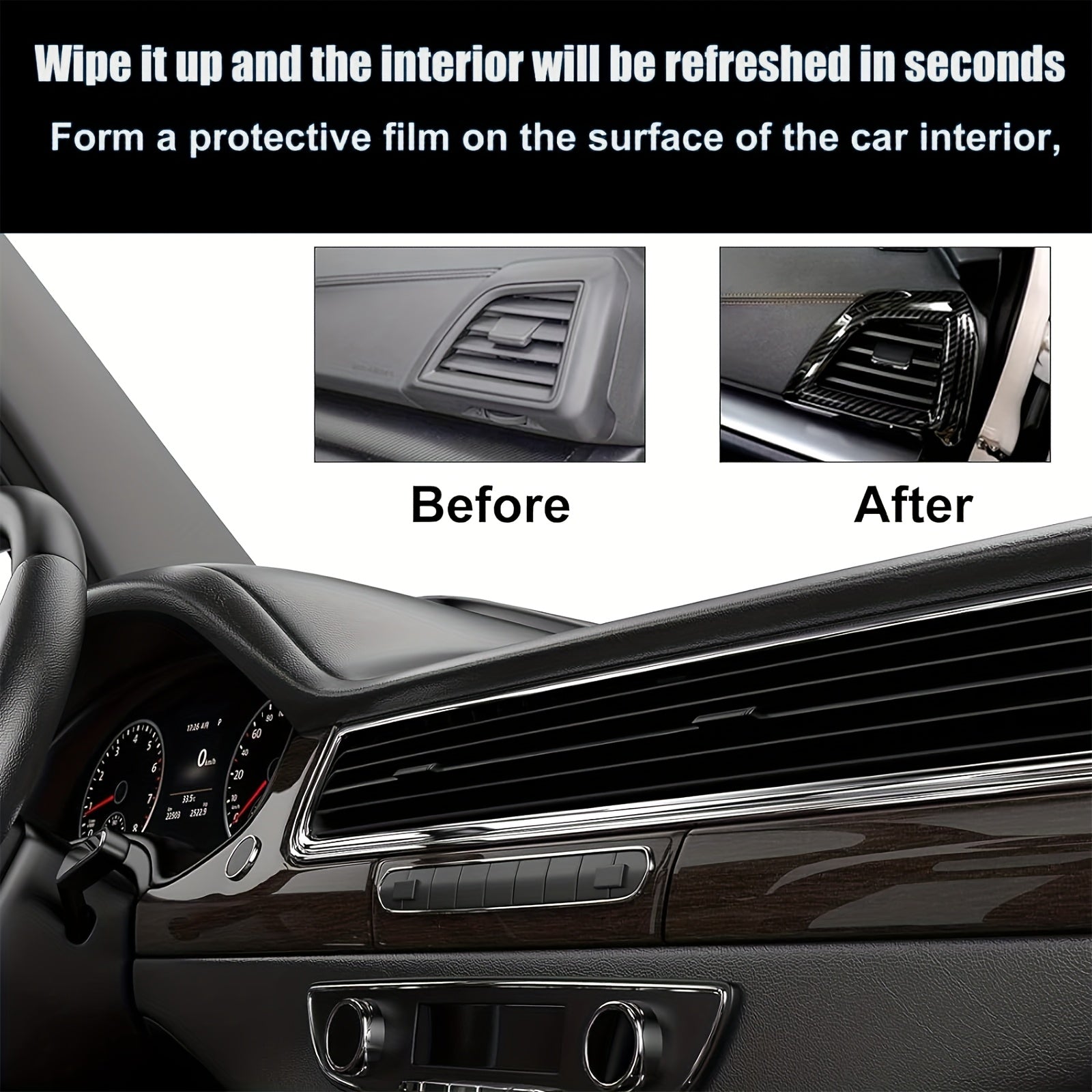 Plastic Restorer Spray for Car Interior Dashboard and Seat Cleaning 5oz