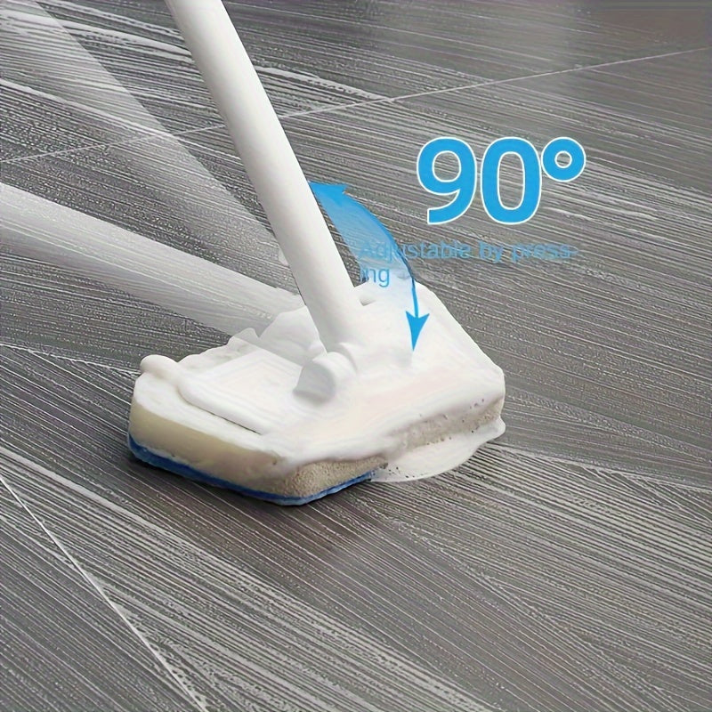 Multi-Functional Cleaning Tool with Detachable Handle and Soft Ceramic Tile Sponge