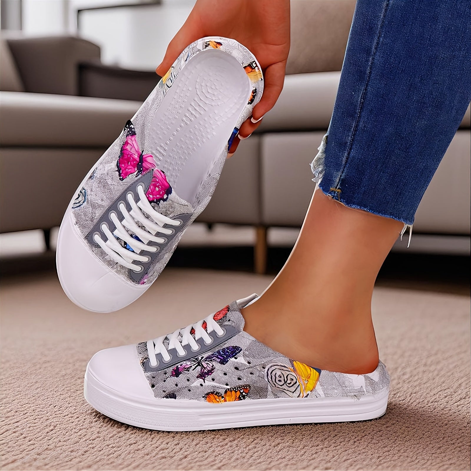 Women's Floral EVA Shoes Lightweight Breathable Summer Garden Footwear