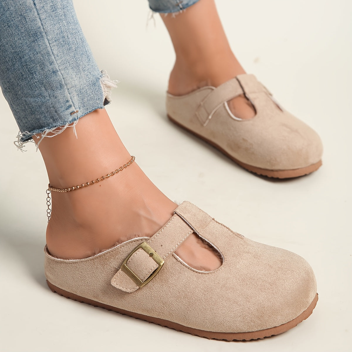 Women's Thick-Soled Mules Slip-On Comfortable Breathable Casual