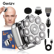 Электробритва с LED-дисплеем, магнитным лезвием, перезаряжаемая через USB, набор для ухода 5-в-1