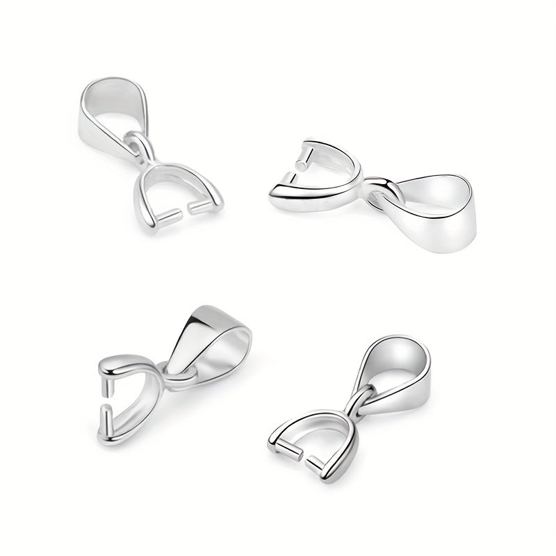 Набор из 20 маленьких серебристых подвесок для ручной работы DIY ювелирных изделий.