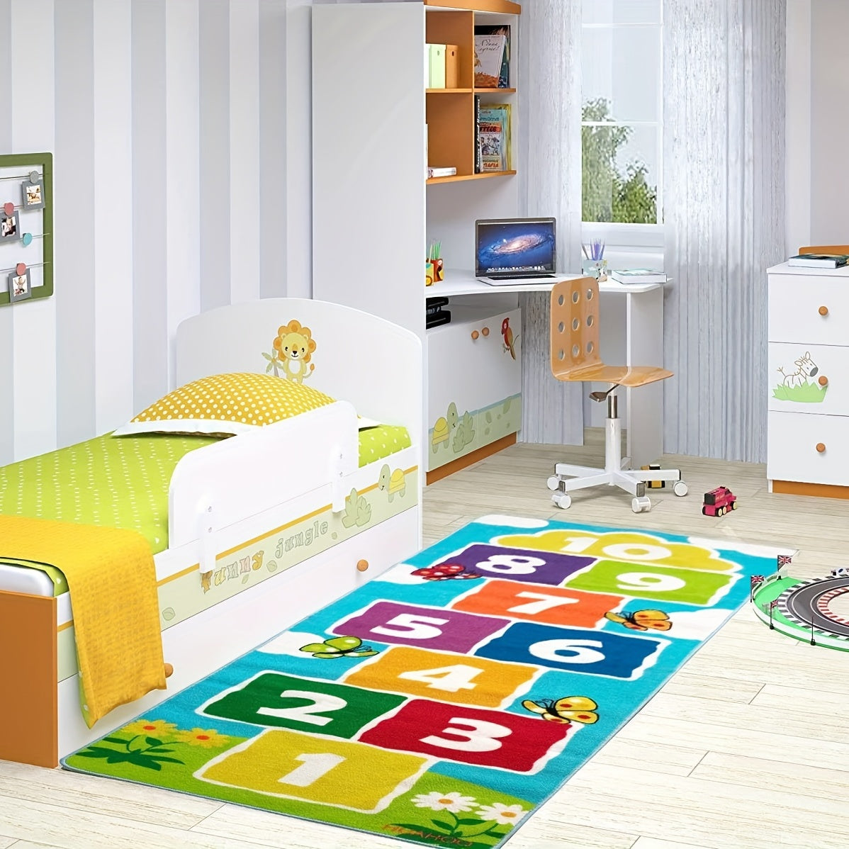 Non-Slip Playroom Rug for Kids, Soft Durable Carpet for Boys and Girls