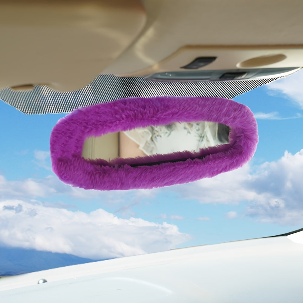 Uniseks yumuşoq va chiroyli o‘rindiqli avtomobil orqa ko‘zg‘a qopqog‘i