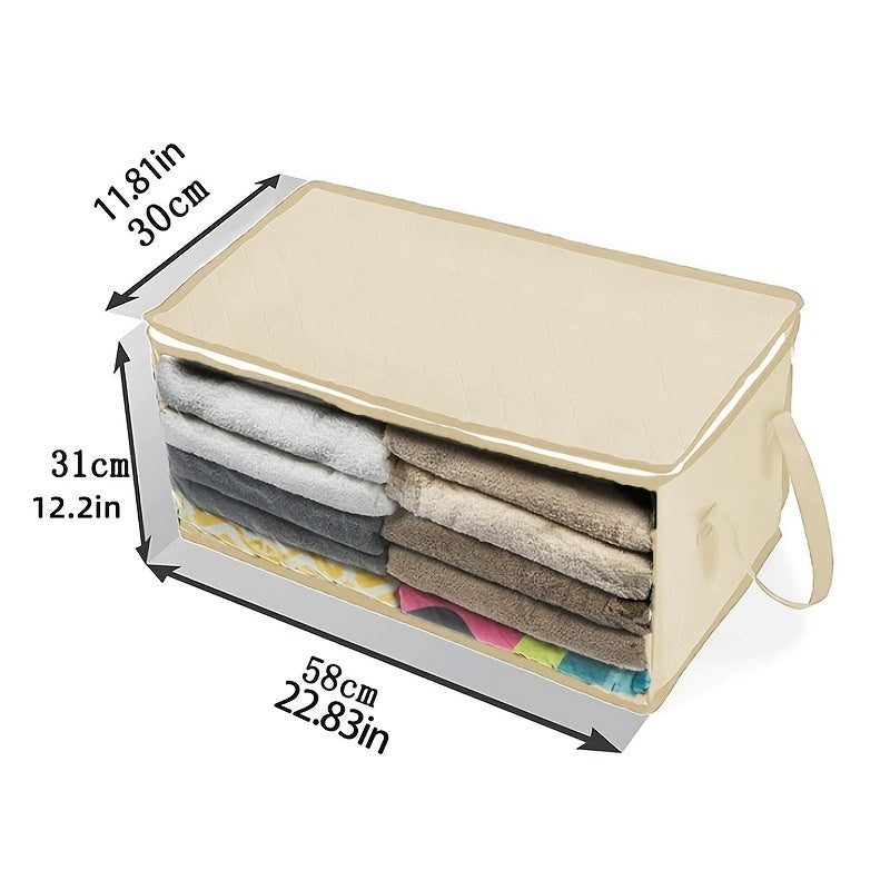 Foldable Storage Boxes with Transparent Window and Handles for Closet Dorm Home Organization