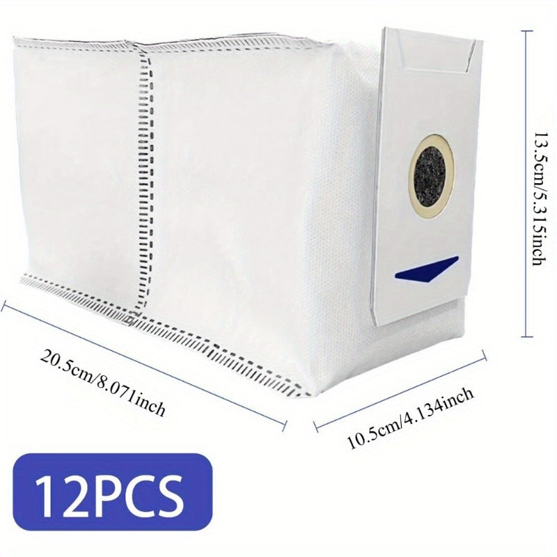 Replacement Dust Bags for Cordless Vacuum Cleaners 12 Pack High-Efficiency Cloth