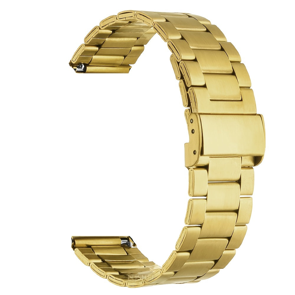 Huawei Watch GT6/5/4/3 va Samsung Galaxy Watch 7/6/5/4/6classic/5pro uchun 22mm/20mm zanglamas po'latdan yasalgan tasma, turli o'lchamlarda mavjud.