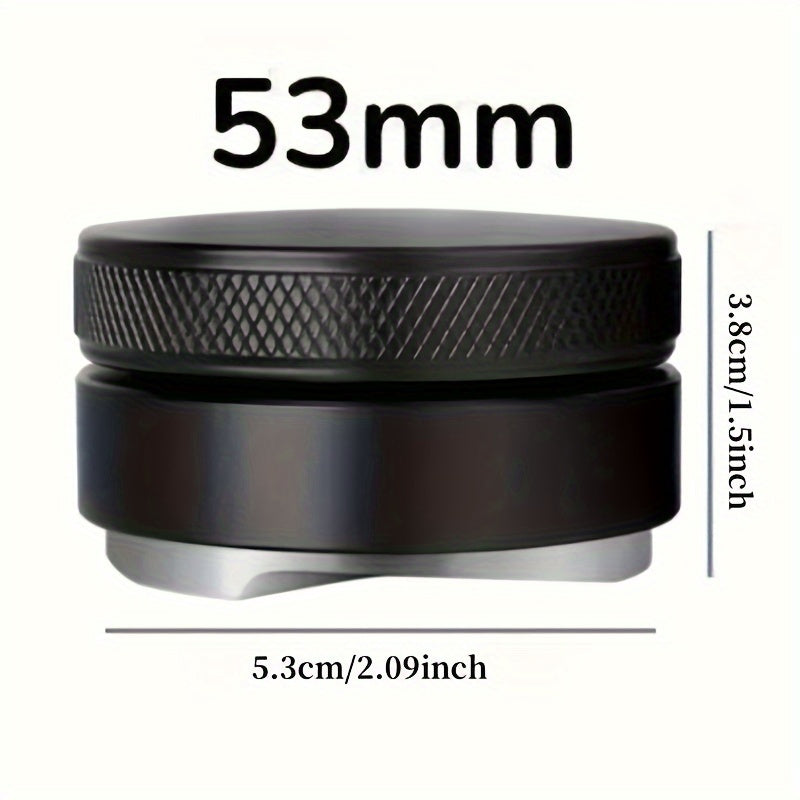 Tamper de espresso de acero inoxidable con calibración de profundidad ajustable para uso en casa