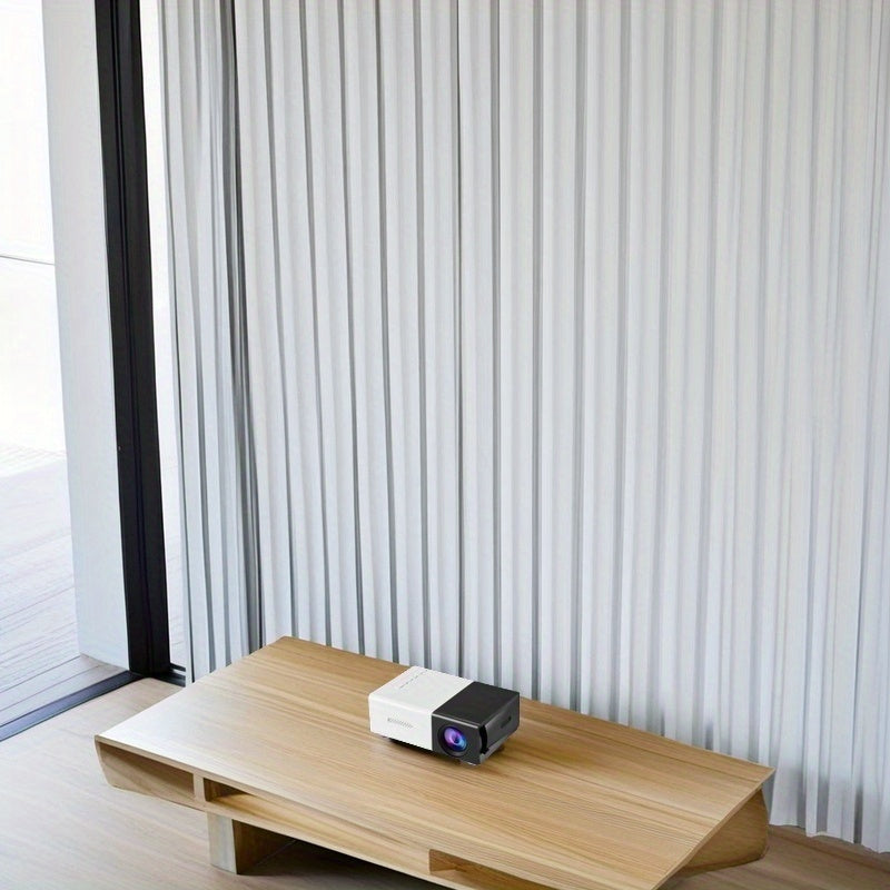 Proyector HD compacto para entretenimiento en el hogar, configuración sencilla, alimentado por USB